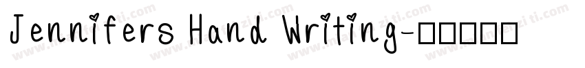 Jennifers Hand Writing字体转换